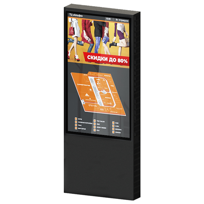 Информационный киоск Vormatic 65" LCD Kiosk напольный уличный0