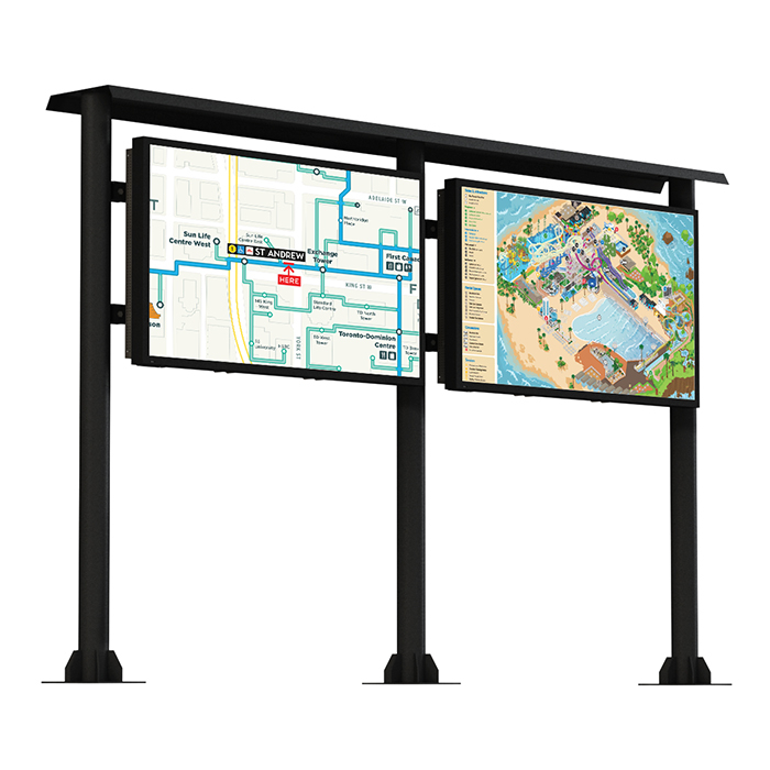 Рекламный экран Vormatic 43" LCD Slim Display настенный уличный2