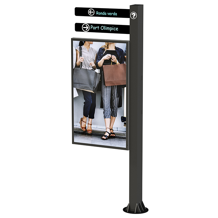 Рекламный экран Vormatic 55" LCD Slim Display настенный уличный1